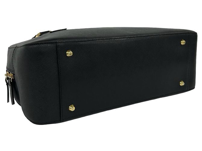 Burberry Handtasche aus schwarzem Leder - Ansicht 7