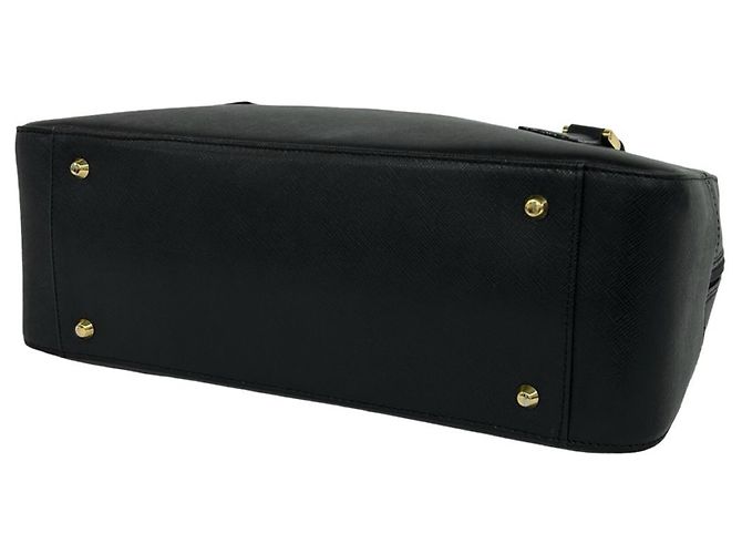 Burberry Handtasche aus schwarzem Leder - Ansicht 8