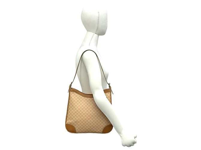 Céline CELINE Macadam Blazon Muster Leder Semi-One Shoulder Tasche - Ansicht 2