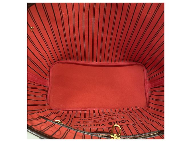 Sac Cabas Louis Vuitton Damier Neverfull MM N41358 Ebene - vue 4
