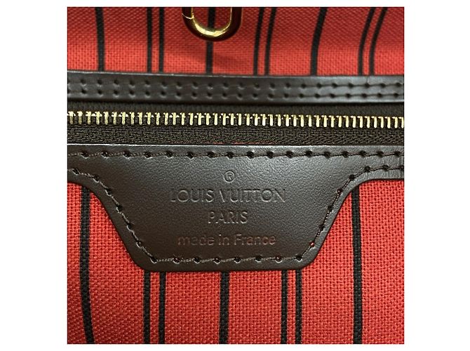 Sac Cabas Louis Vuitton Damier Neverfull MM N41358 Ebene - vue 5