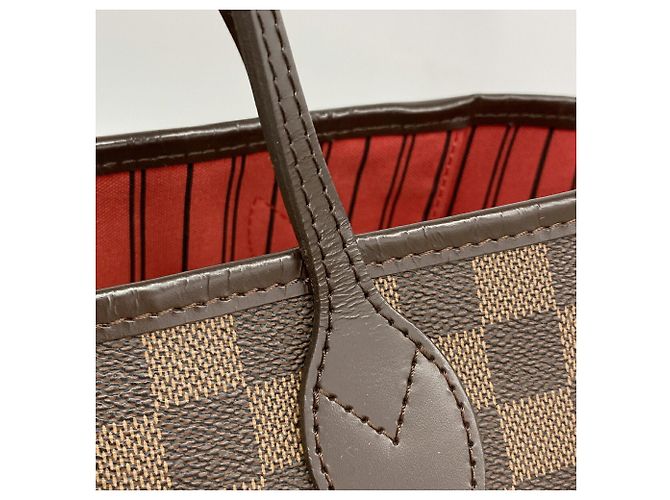 Sac Cabas Louis Vuitton Damier Neverfull MM N41358 Ebene - vue 9