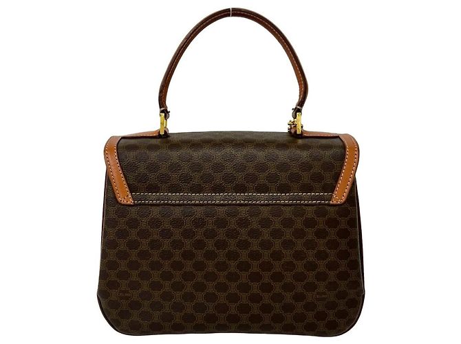Céline Celine Circle Logo Macadam Pattern Lederhandtasche - Ansicht 3