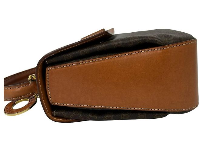 Céline Celine Circle Logo Macadam Pattern Lederhandtasche - Ansicht 5
