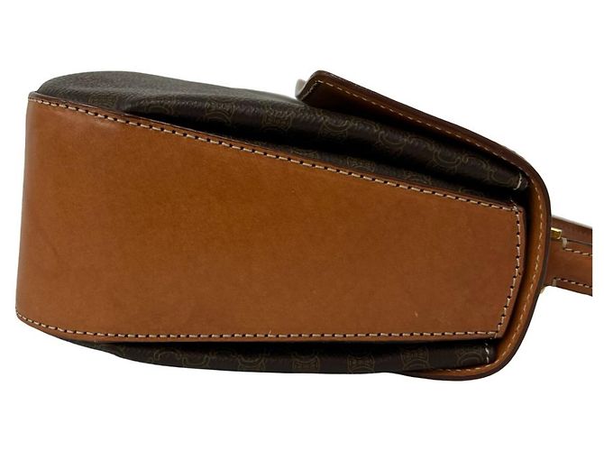 Céline Celine Circle Logo Macadam Pattern Lederhandtasche - Ansicht 6