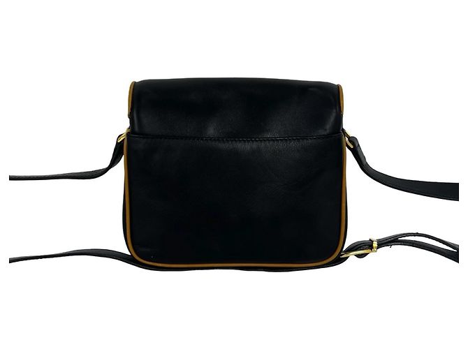 Céline Celine Vintage Triomphe Logo Schultertasche/Pochette aus Leder - Ansicht 3