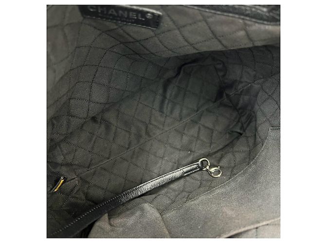 Chanel Perforated Coco Mark Leather Tote Bag - view 9