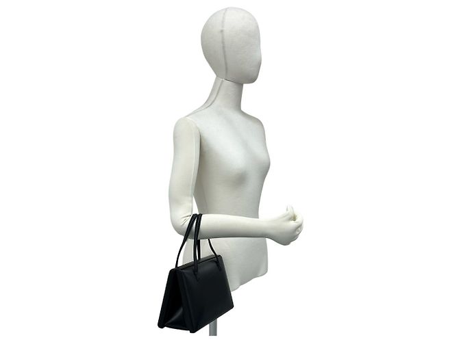 Sac à main en cuir embossé avec logo vintage Loewe - vue 2