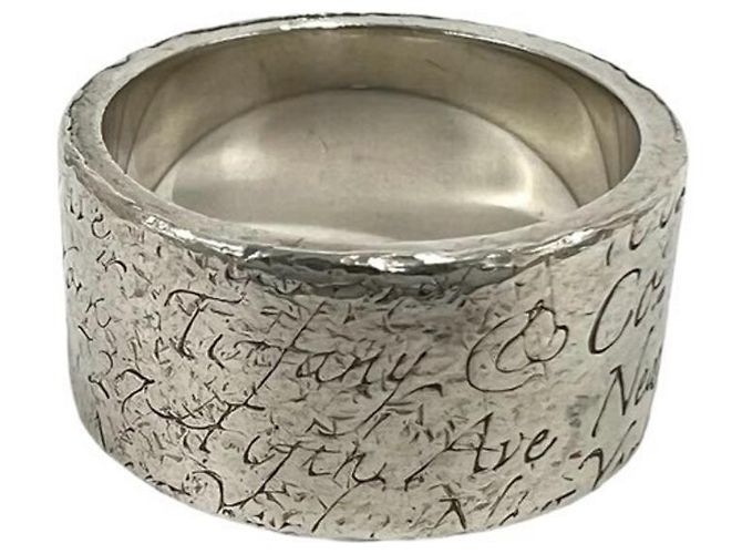 Autre Marque Anello a Fascia Tiffany Vintage Notes - vista 4