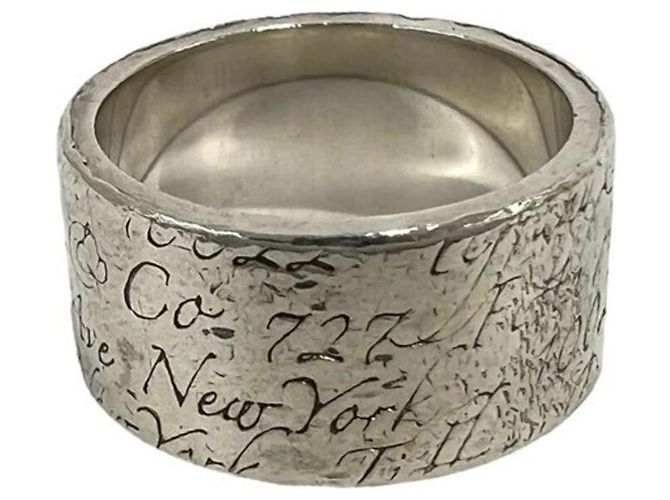 Autre Marque Anello a Fascia Tiffany Vintage Notes - vista 6