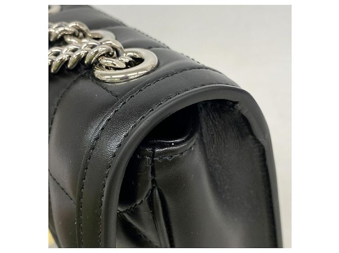 Bolso de hombro Gucci de piel negra - vista 7