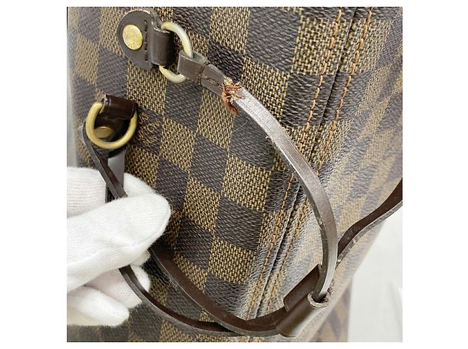 Bolso Tote Louis Vuitton Damier Neverfull MM N51105 Ebene - vista 6