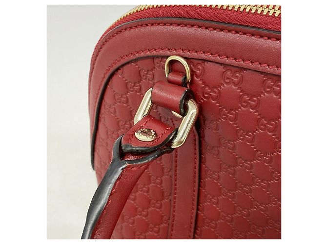 Sac à main Gucci Microguccissima en Bordeaux - vue 10