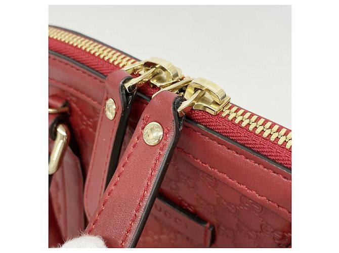 Sac à main Gucci Microguccissima en Bordeaux - vue 9