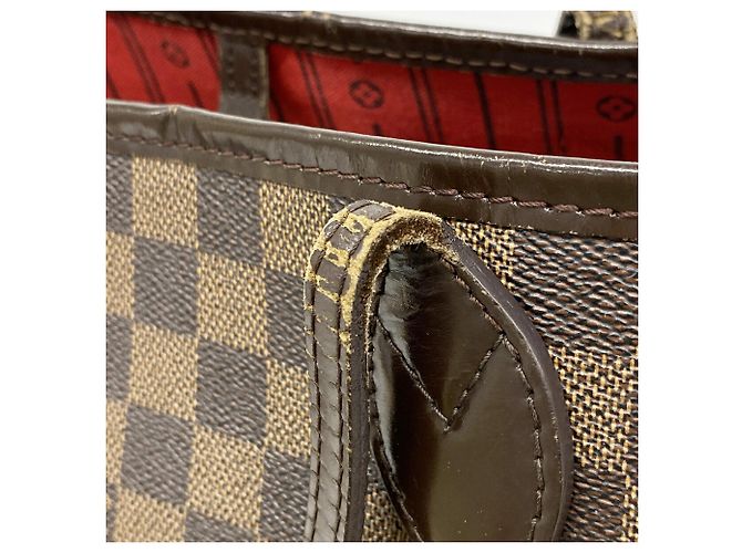 Bolso Tote Louis Vuitton Damier Neverfull MM - Ebene - vista 7
