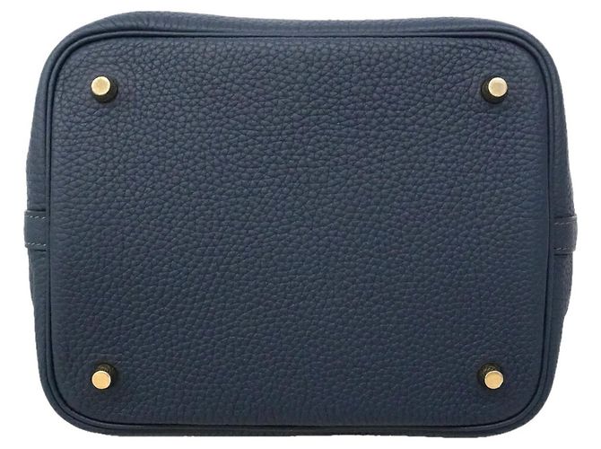Hermès Bolsa Hermes Picotin Lock MM em Navy - vista 3
