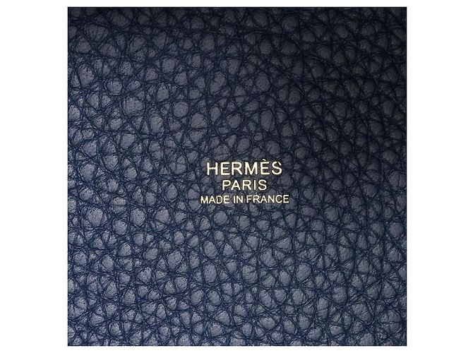 Hermès Bolsa Hermes Picotin Lock MM em Navy - vista 5
