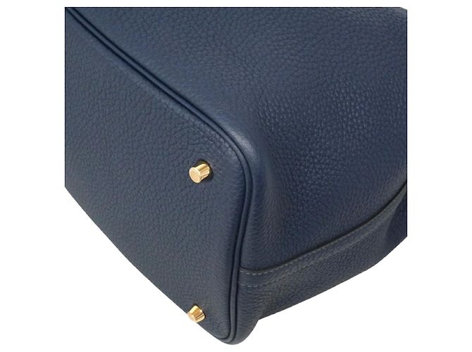 Hermès Bolsa Hermes Picotin Lock MM em Navy - vista 6