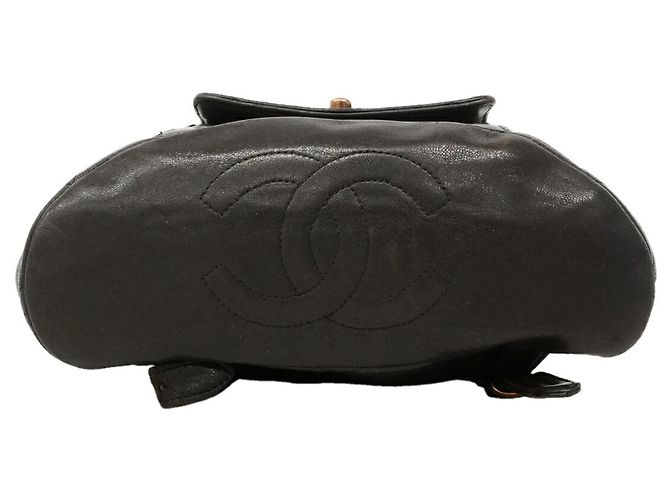 Mochila Chanel Matelassé em pele de cordeiro - vista 3