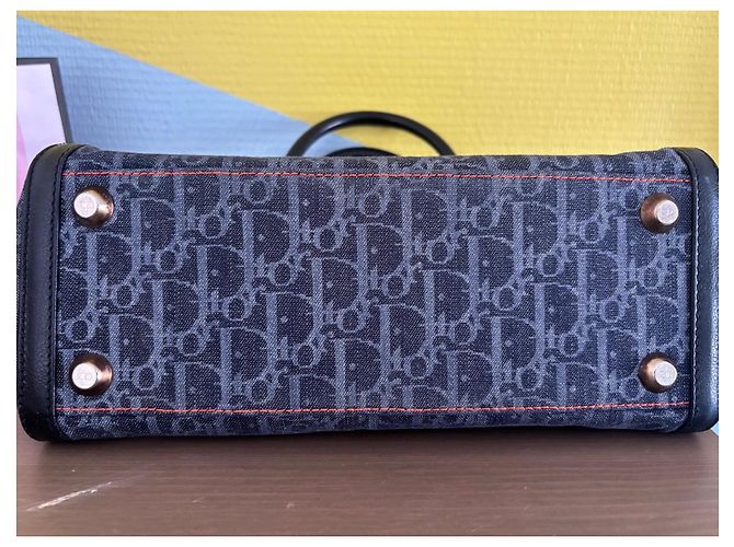 Borsa tote Dior Monogram Flight in tela rivestita e pelle - vista 4