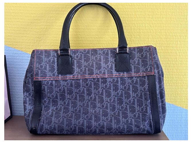 Borsa tote Dior Monogram Flight in tela rivestita e pelle - vista 6