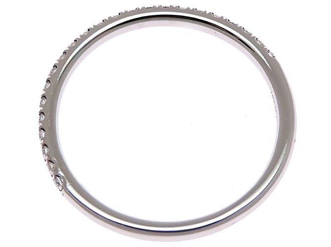 Anel Meia Eternidade Harry Winston em Platina 950 e Diamantes - vista 2