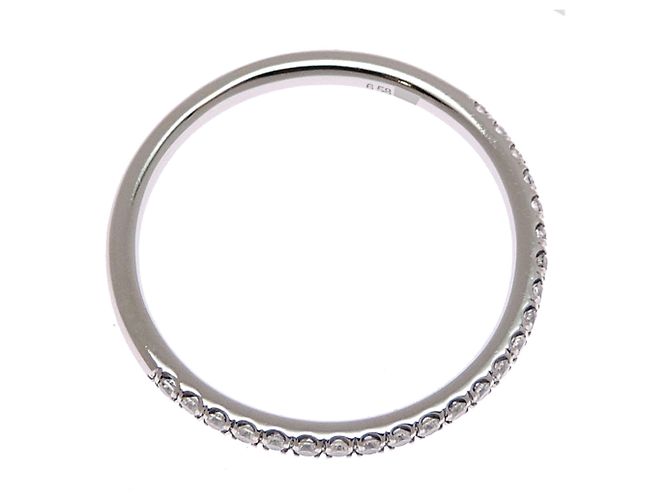 Anel Meia Eternidade Harry Winston em Platina 950 e Diamantes - vista 3