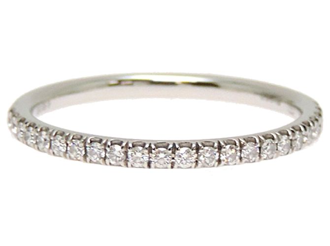 Anel Meia Eternidade Harry Winston em Platina 950 e Diamantes - vista 4