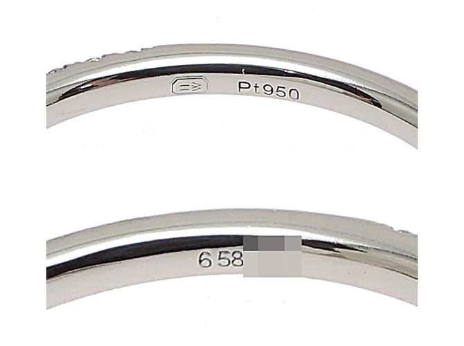 Anel Meia Eternidade Harry Winston em Platina 950 e Diamantes - vista 5