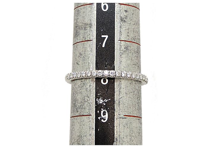 Anel Meia Eternidade Harry Winston em Platina 950 e Diamantes - vista 6