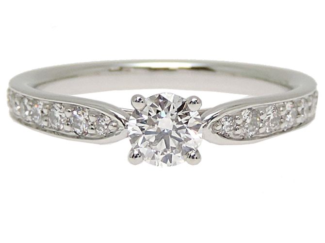 Autre Marque Anello Tiffany & Co. Harmony Half Eternity in Platino 950 e Diamanti - vista 4