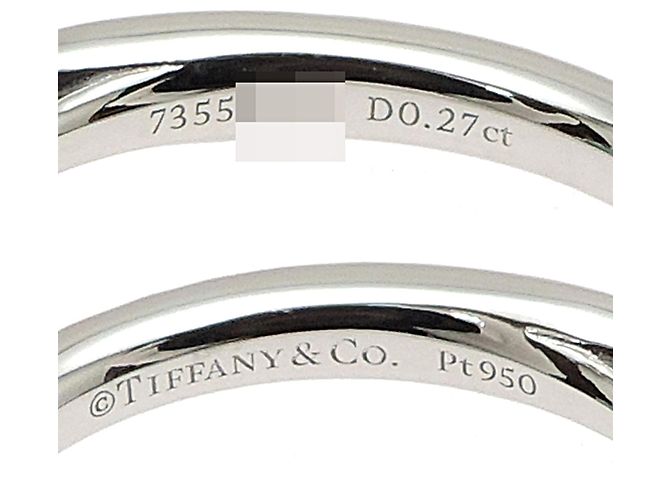 Autre Marque Anello Tiffany & Co. Harmony Half Eternity in Platino 950 e Diamanti - vista 5