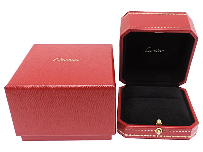 Anello fede Cartier in oro bianco 18K e diamanti - vista 8