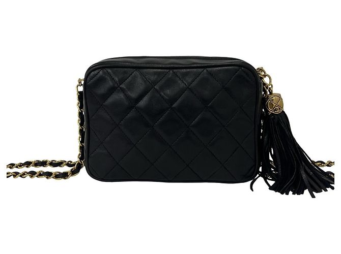 Chanel Matelassé Coco Mark Schultertasche mit Fransen - Ansicht 3