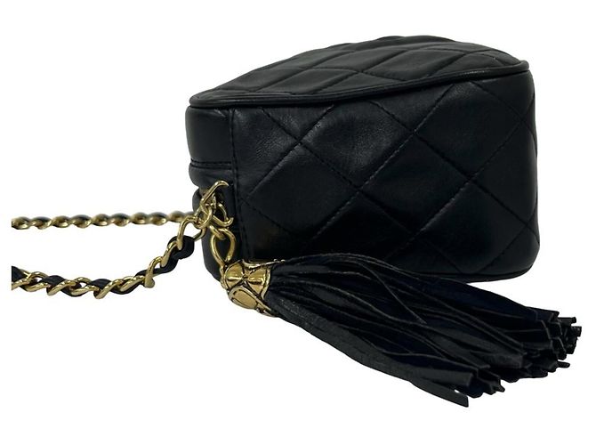 Chanel Matelassé Coco Mark Schultertasche mit Fransen - Ansicht 5