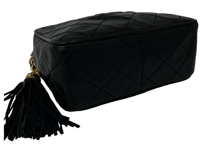 Chanel Matelassé Coco Mark Schultertasche mit Fransen - Ansicht 7