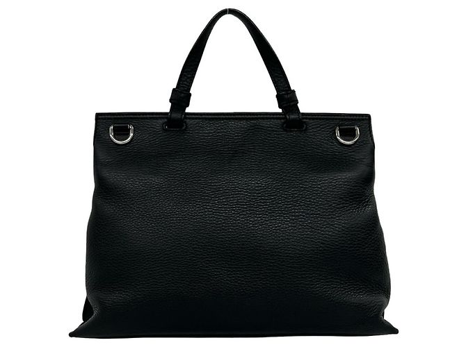 Borsa a tracolla 2 vie GUCCI Daily Bamboo in pelle - vista 3