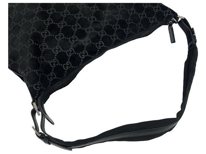 Borsa in camoscio Gucci GG Pattern - vista 4