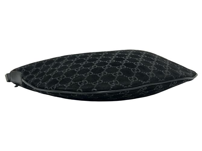 Borsa in camoscio Gucci GG Pattern - vista 7