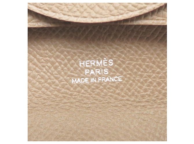 Hermès Monedero Hermes Bastia en Etoupe Gray - vista 7