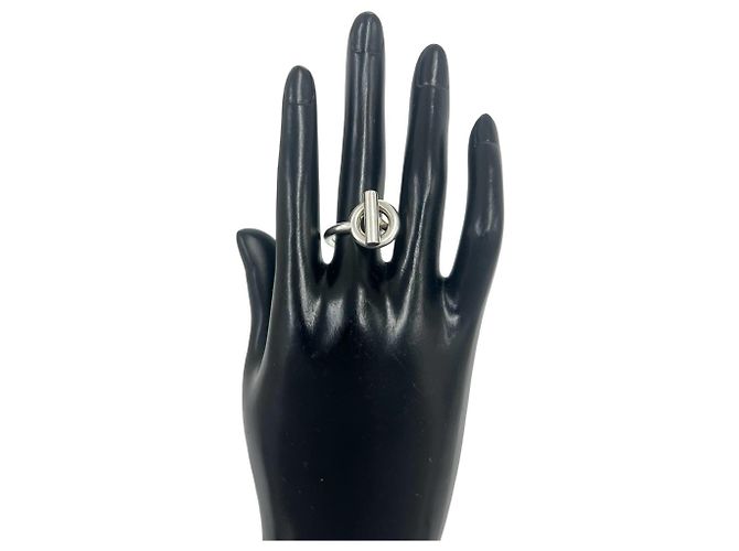 Ring Hermès Anello a fascia HERMES Echappé in argento sterling 925 - vista 2