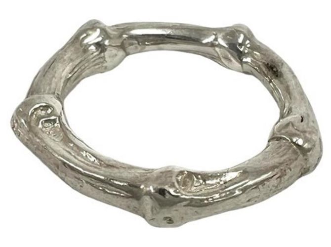 Autre Marque Anello Tiffany Vintage Bamboo Band in Argento 925 - vista 4