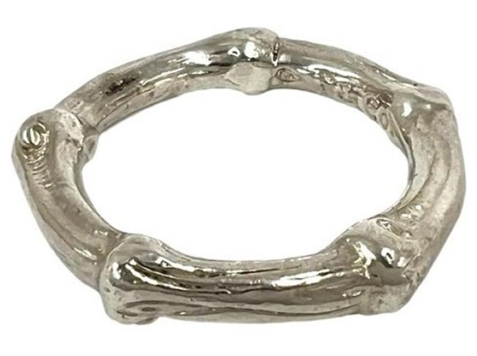 Autre Marque Anello Tiffany Vintage Bamboo Band in Argento 925 - vista 5