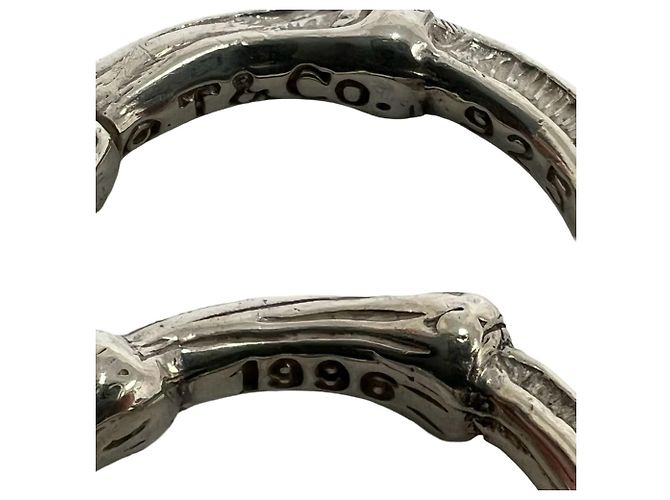 Autre Marque Anello Tiffany Vintage Bamboo Band - vista 3