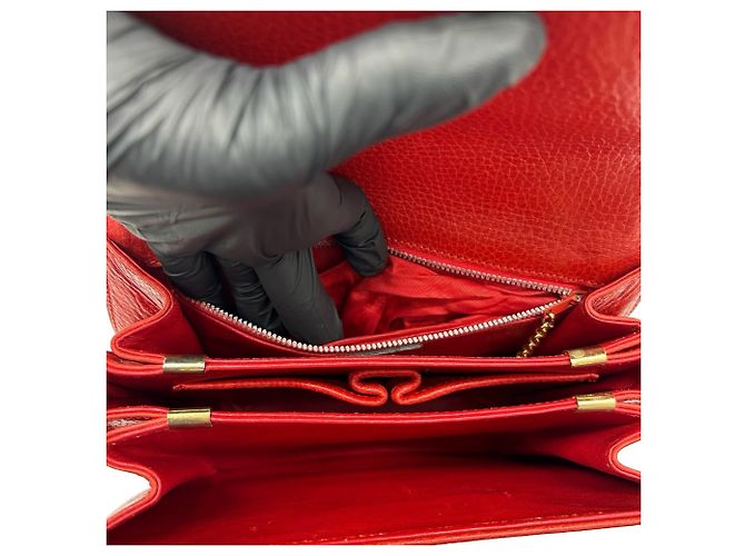 Céline Celine Vintage Schultertasche aus Leder mit Hufeisen-Logo - Ansicht 10