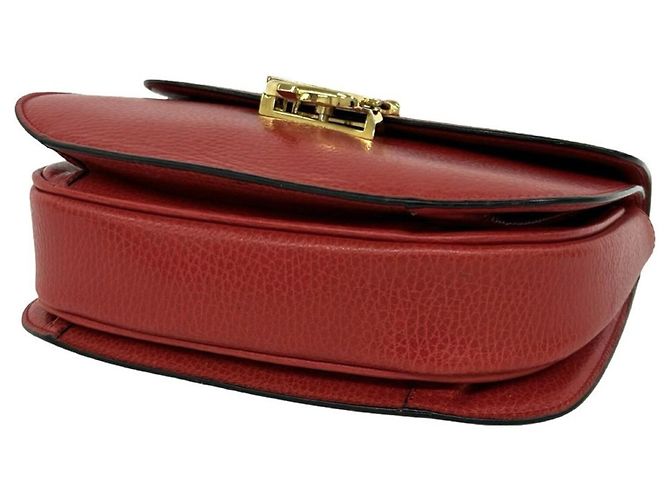 Céline Celine Vintage Schultertasche aus Leder mit Hufeisen-Logo - Ansicht 8