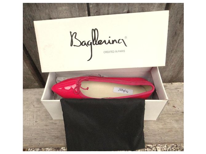 Autre Marque Bagllerina Bailarinas de Cuero Charol Rosa - vista 2