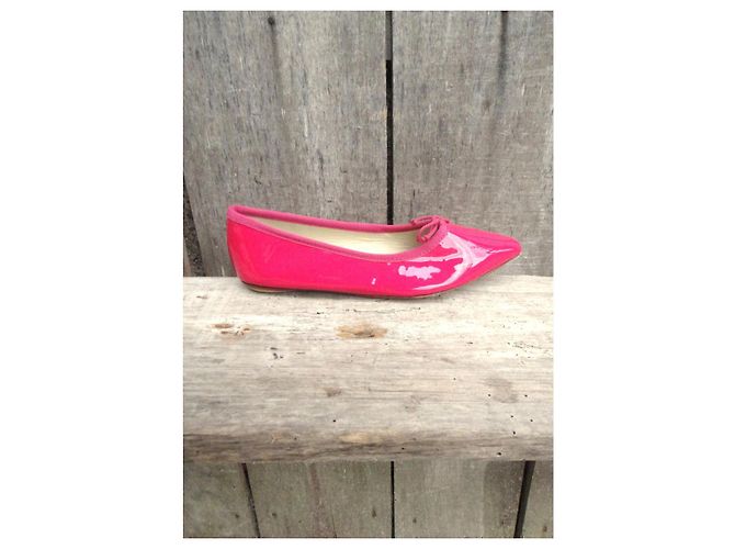 Autre Marque Bagllerina Bailarinas de Cuero Charol Rosa - vista 3