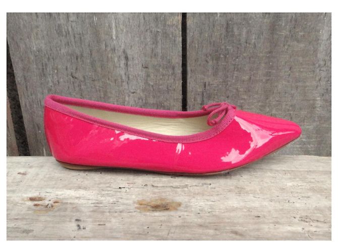 Autre Marque Bagllerina Bailarinas de Cuero Charol Rosa - vista 4