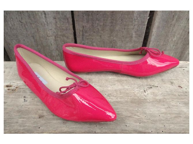 Autre Marque Bagllerina Bailarinas de Cuero Charol Rosa - vista 5